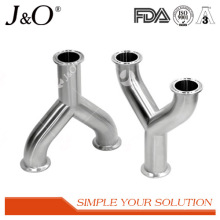 Sanitary Stainless Steel Y Elbow Clamp Tee